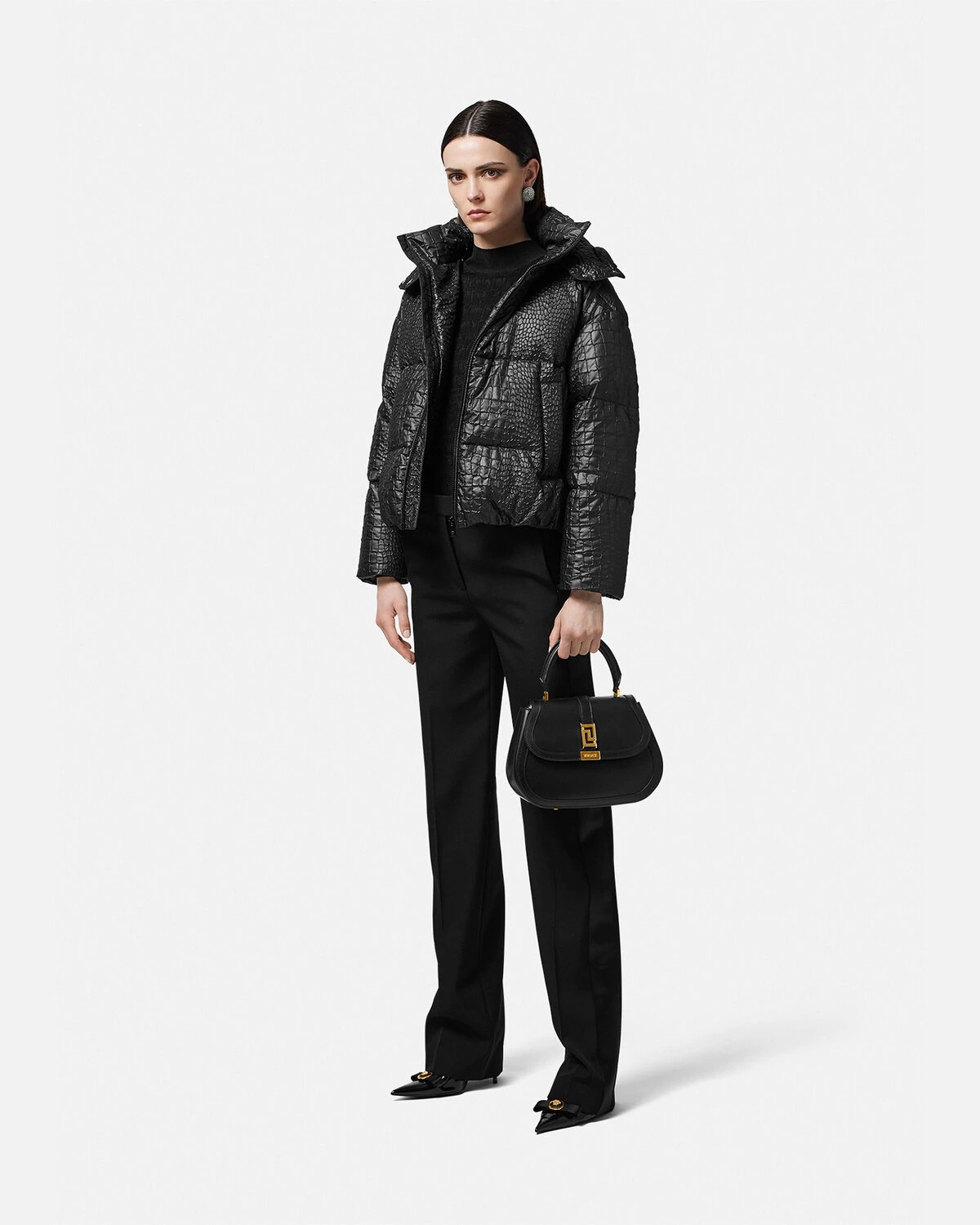 Croc-Lacquered Cloquet Puffer Jacket - 2