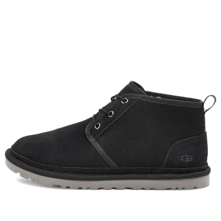 UGG Neumel Corduroy Flat Short Boots Black 1114196-BLK - 1
