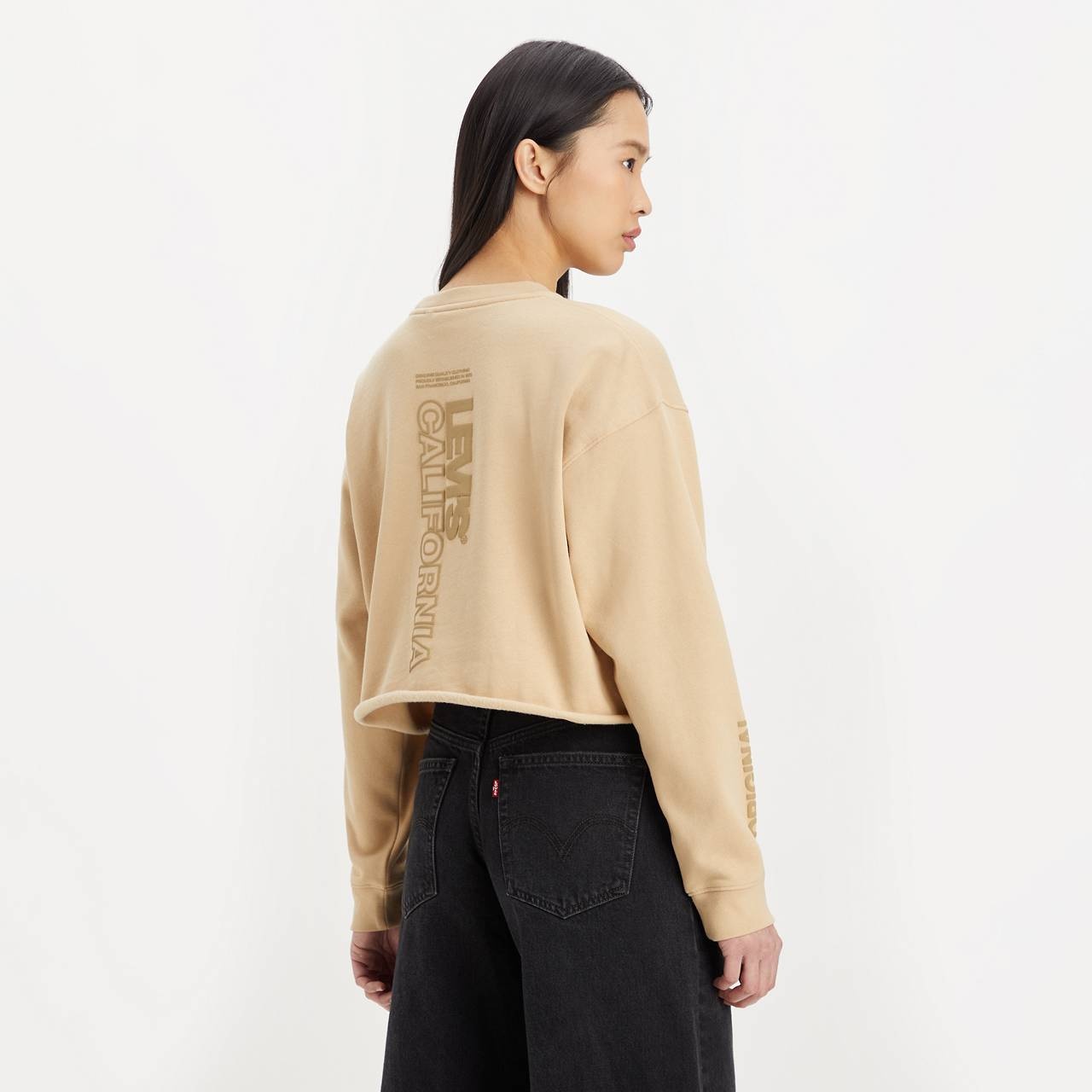 GRAPHIC CARLA RAW CUT CREWNECK SWEATSHIRT - 3