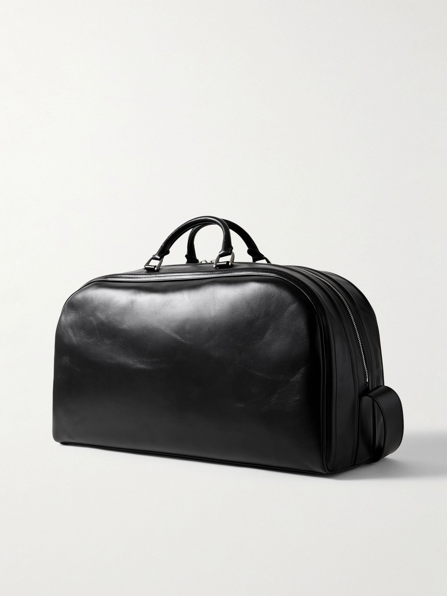 Leather Weekend Bag Black - 3