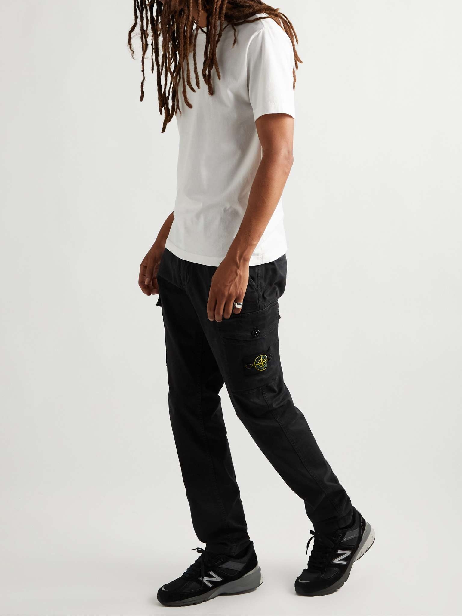 Skinny-Fit Logo-Appliquéd Cotton-Blend Twill Cargo Trousers - 2