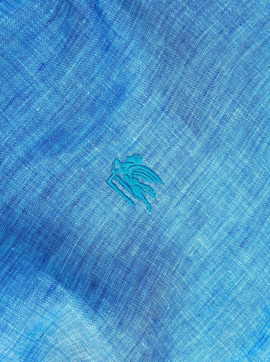 LINEN SHIRT WITH LOGO - 6