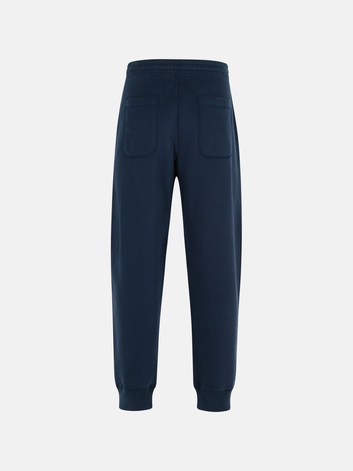 'TRAVEL' BLUE COTTON PANTS - 3