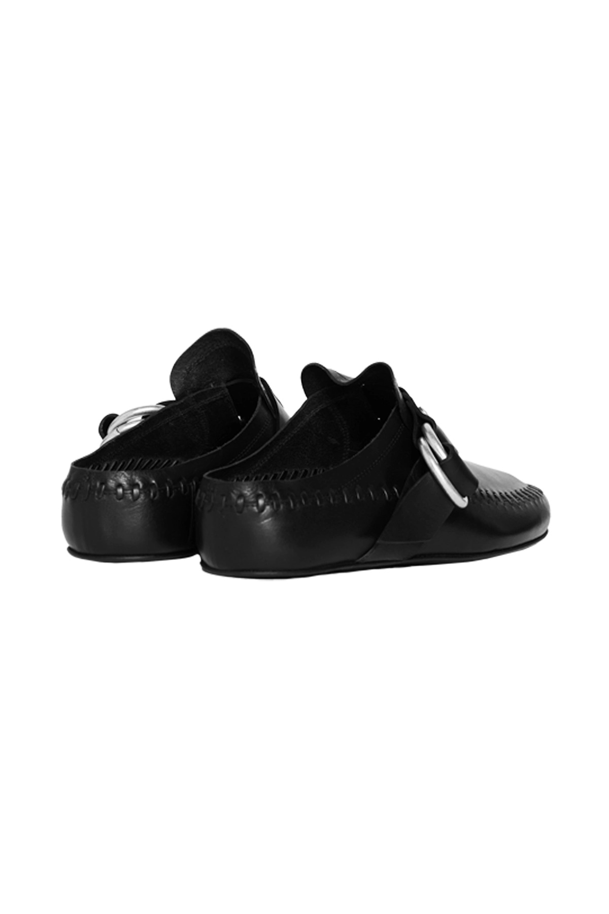 Ann Demeulemeester Ande Soft Shade Rounded Toe Loafers - Mens Black - 3