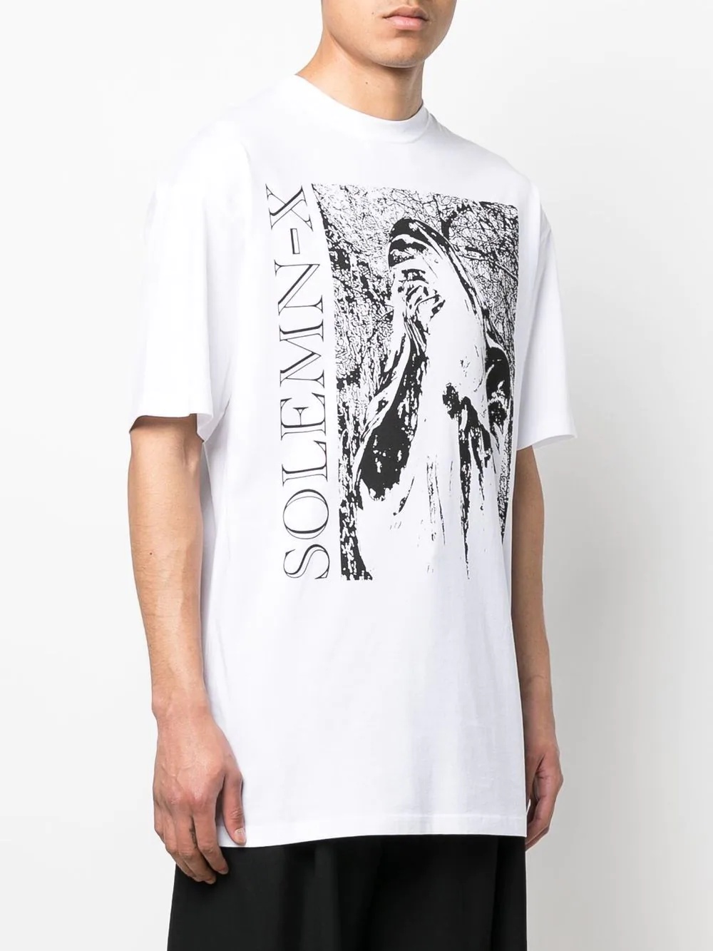 Solemn X oversized graphic-print T-shirt - 3