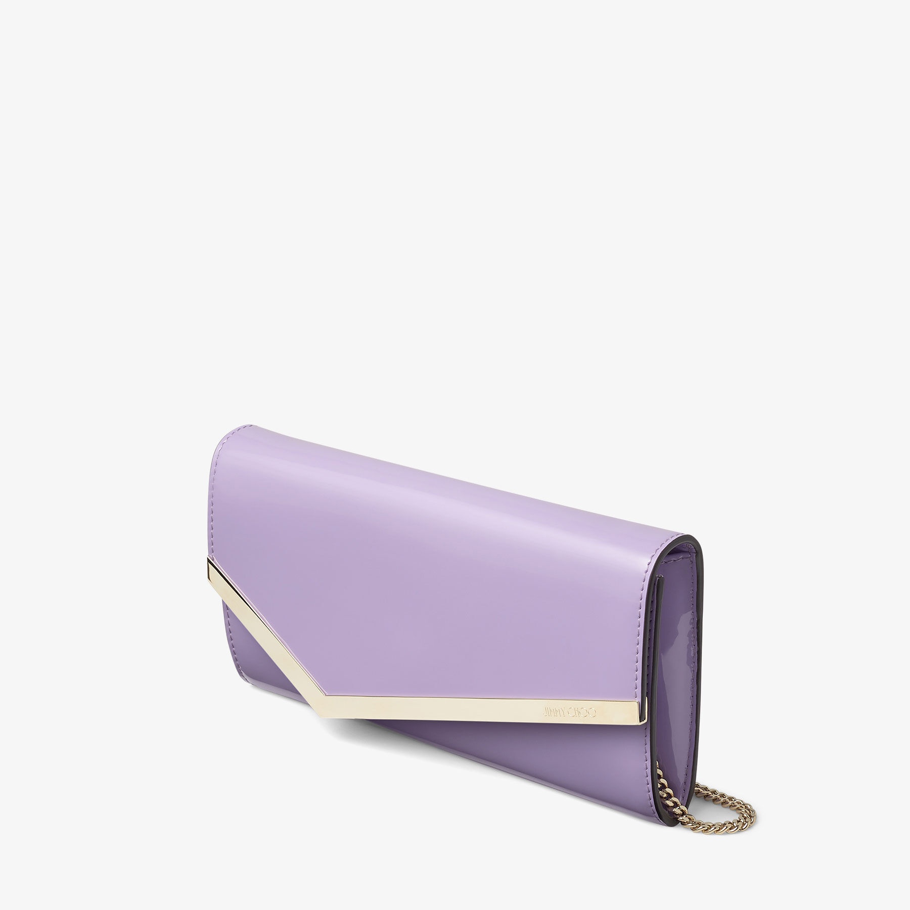 Emmie
Wisteria Patent Leather Clutch Bag - 3