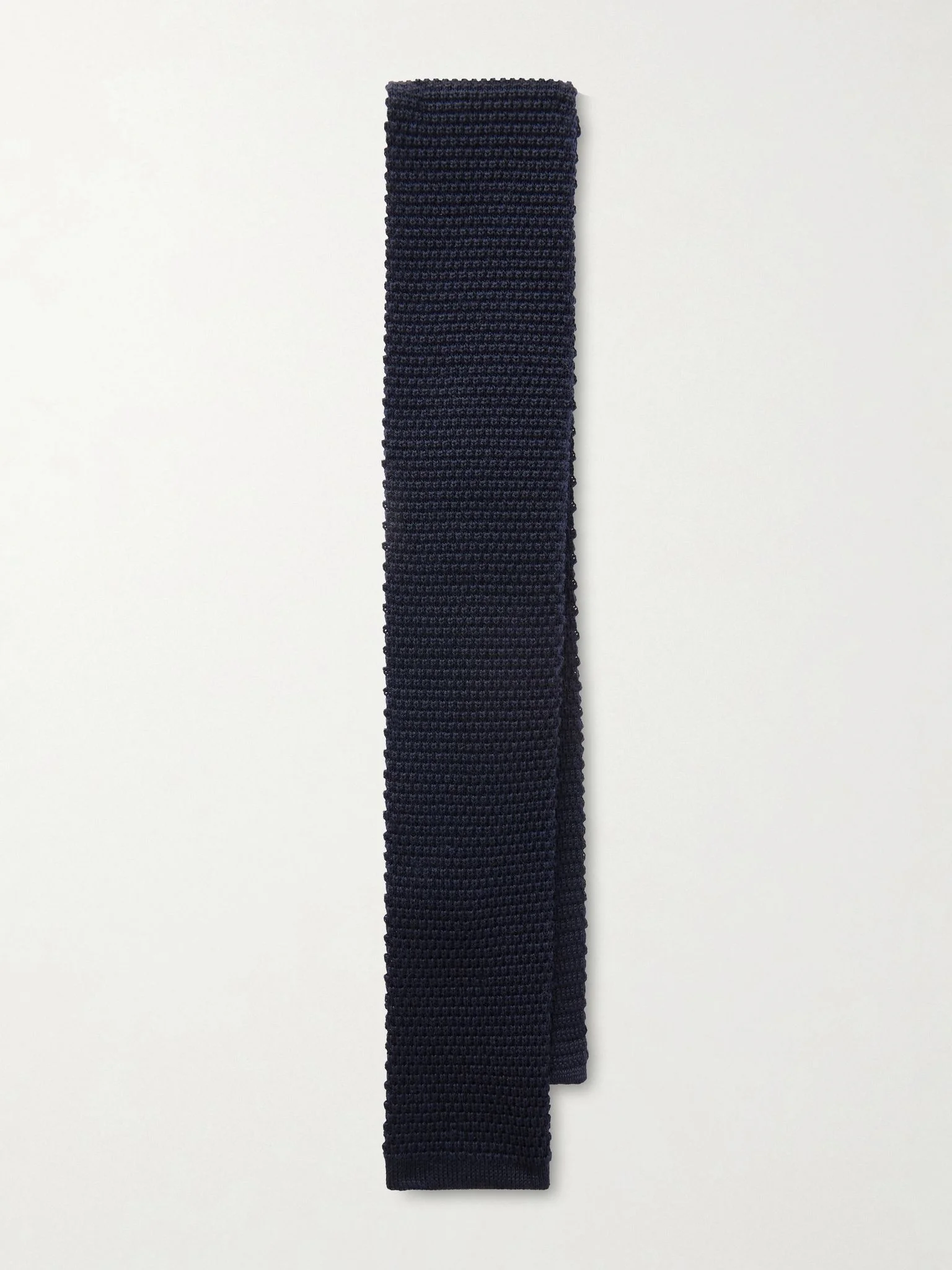 + Marcel Lassance 6cm Knitted Wool Tie Navy - 1