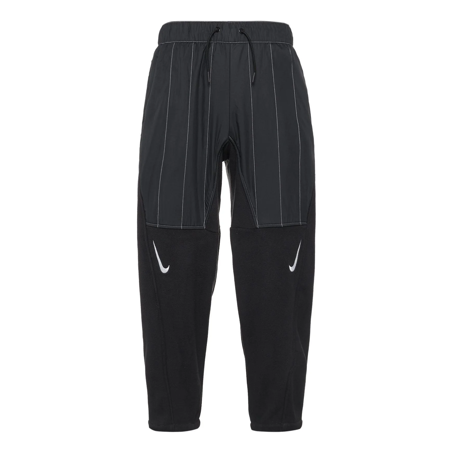 (WMNS) Nike Casual Logo Solid Color Bundle Feet Sports Pants/Trousers/Joggers Black DD5615-010 - 1