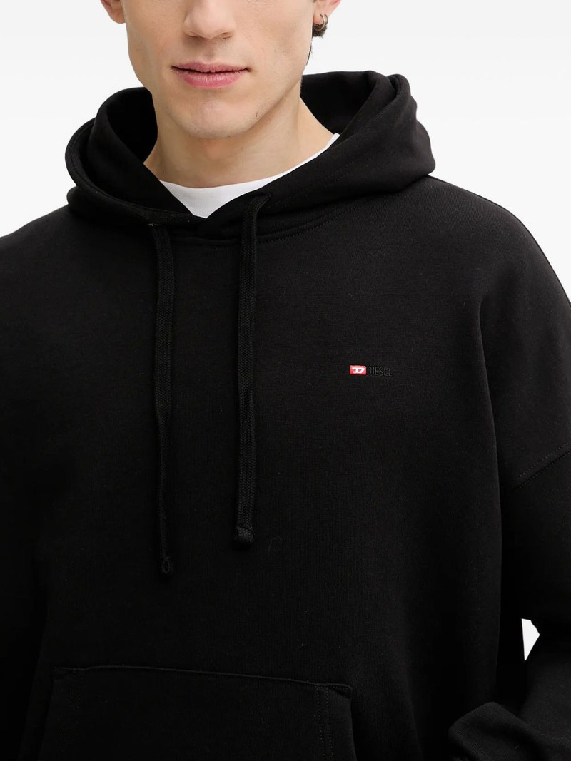 logo-embroidered hoodie 5