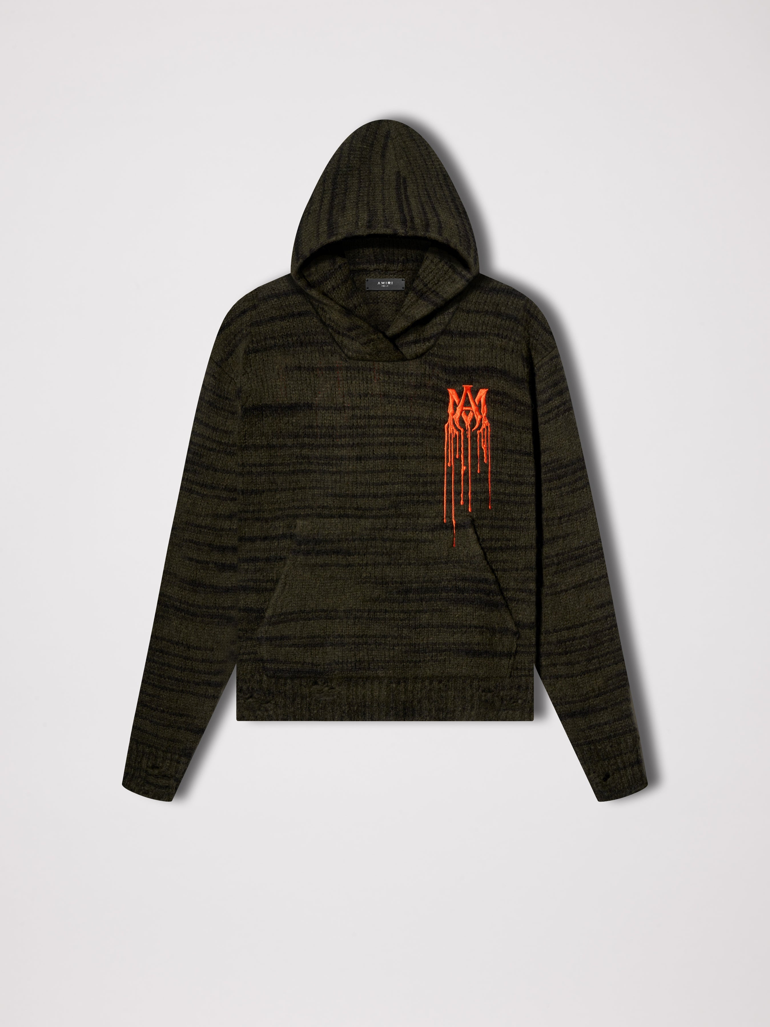 SPACE DYE HOODIE WITH PAINT DRIP M.A. LOGO - 1