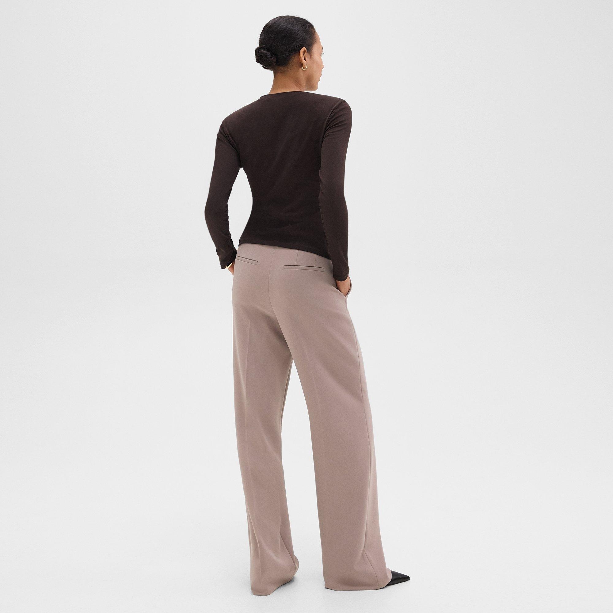 Relaxed Straight Pant in Admiral Crepe - 4