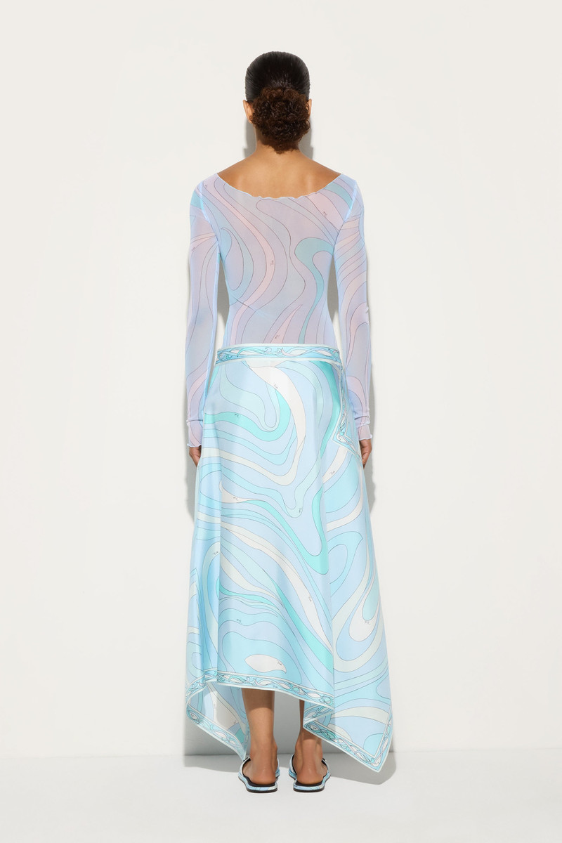 MARMO PRINT ASYMMETRICAL SKIRT 4