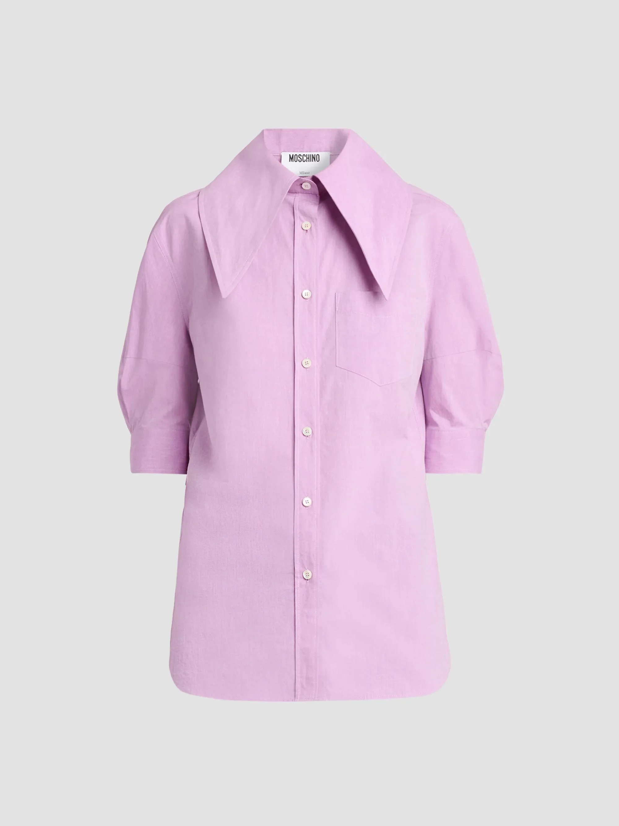 Women's Cotton Poplin Blouse - Violet - 1
