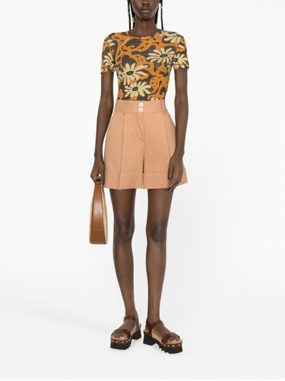 See by Chloé high-waisted tailored shorts outlook