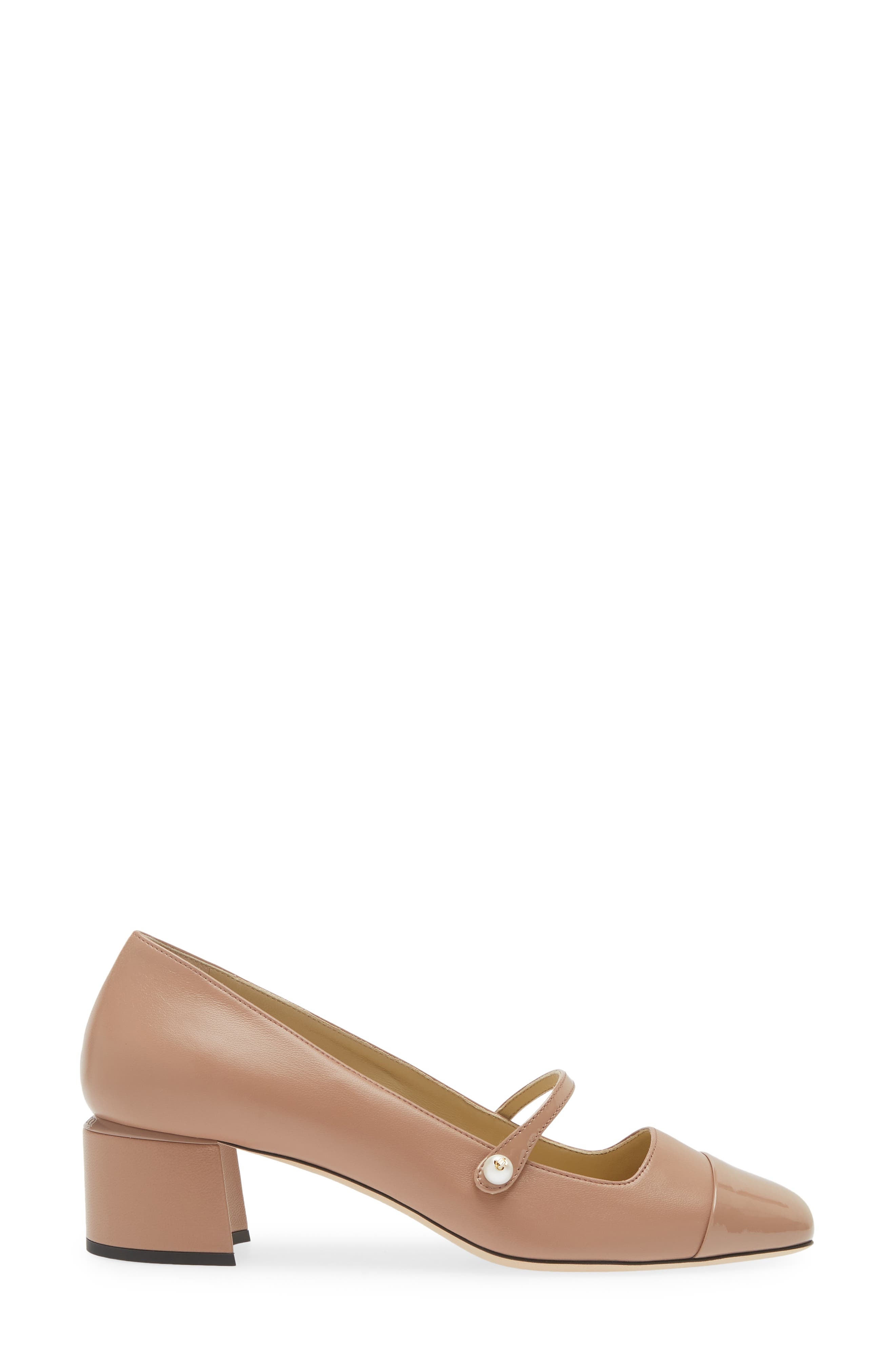 Jimmy Choo Elisa Cap Toe Mary Jane Pump in Ballet Pink/Ballet Pink at Nordstrom - 3