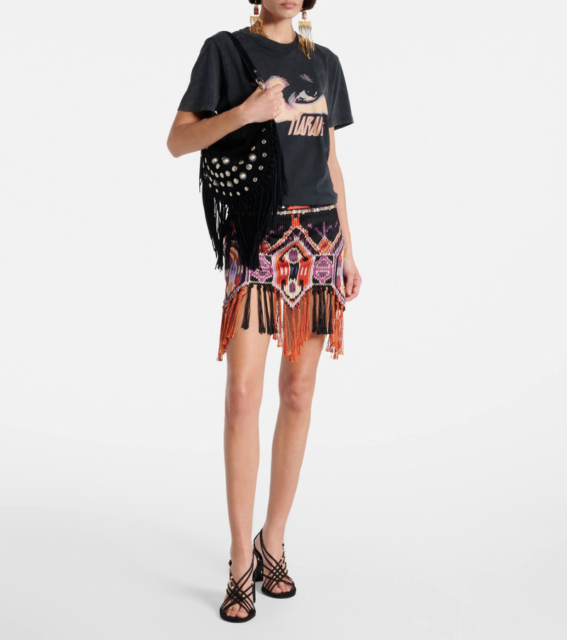 JIMMY CHOO Felice 95 embellished suede sandals outlook