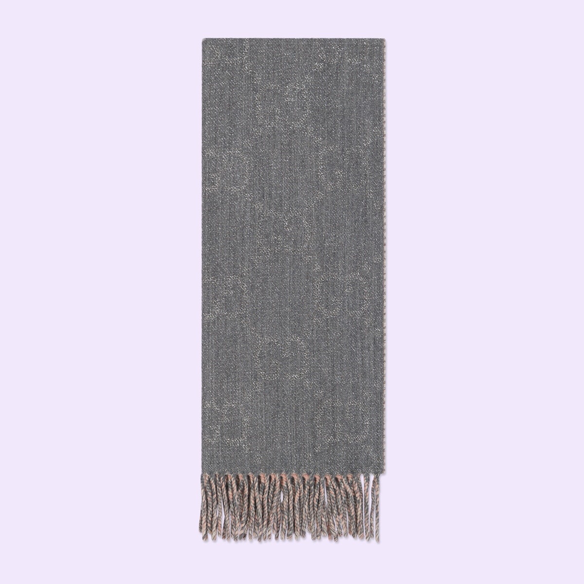 GG wool jacquard scarf - 1