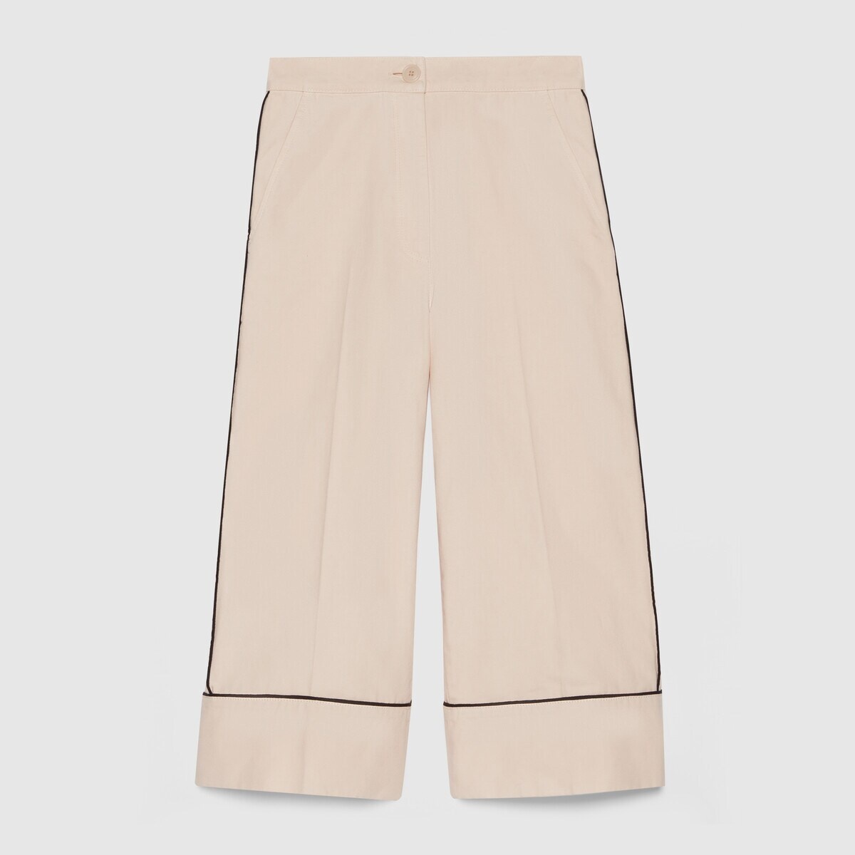Cotton canvas pant with animal patch - 1