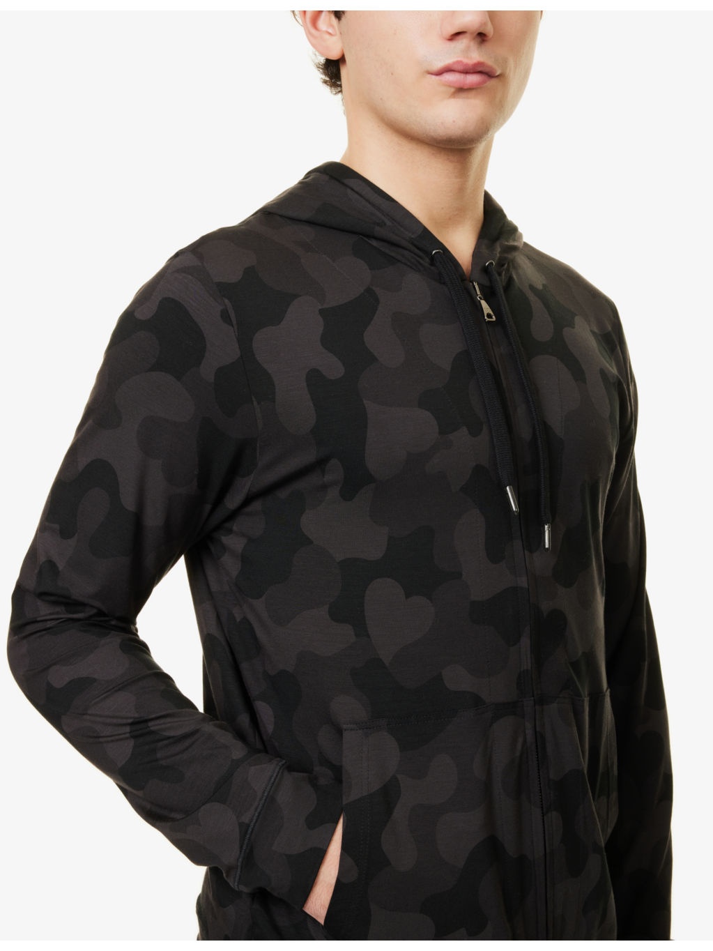 London Camouflage-Print Modal-Blend Hoody - 5