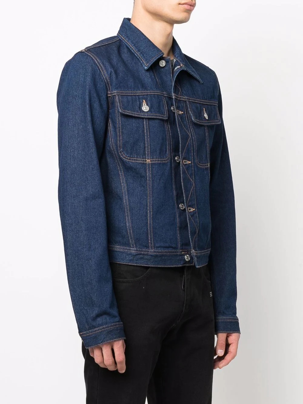 flap-pocket denim jacket - 4