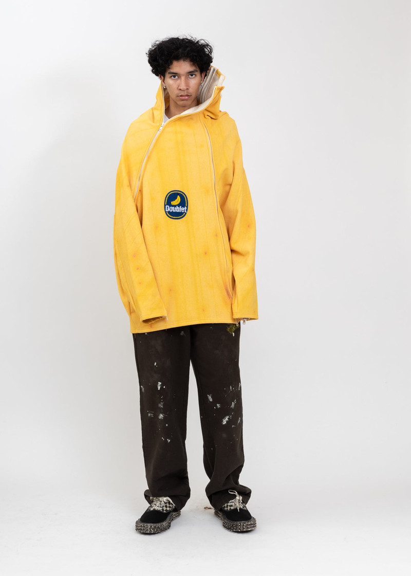 doublet Yellow Peelable Banana Hoodie outlook