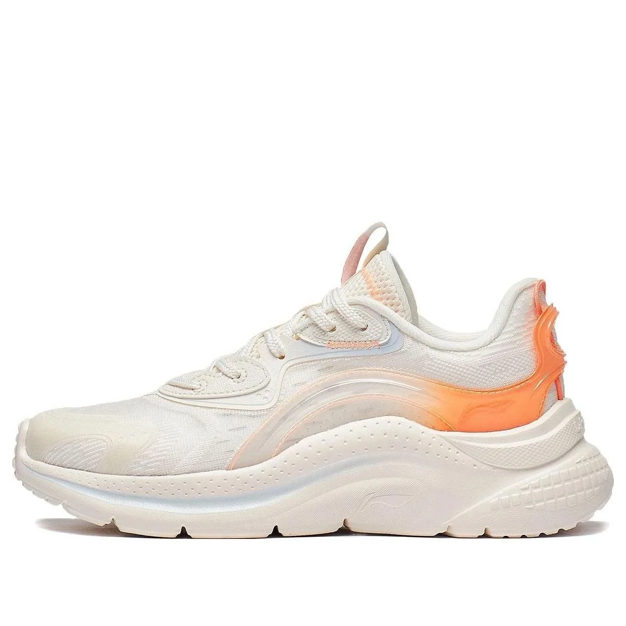 (WMNS) Li-Ning Floating Cloud 'White Orange' AGLT030-4 - 1