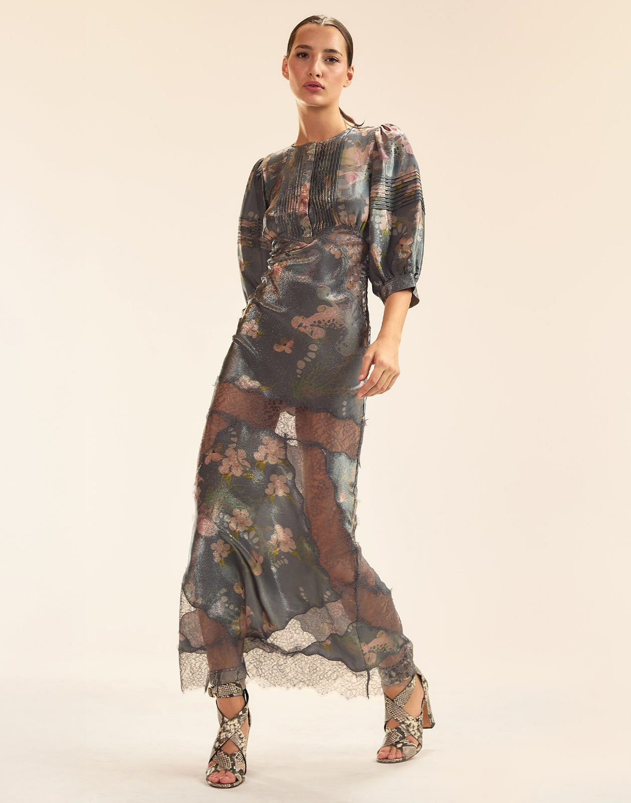 Claud Silk Lamé Dress - 2