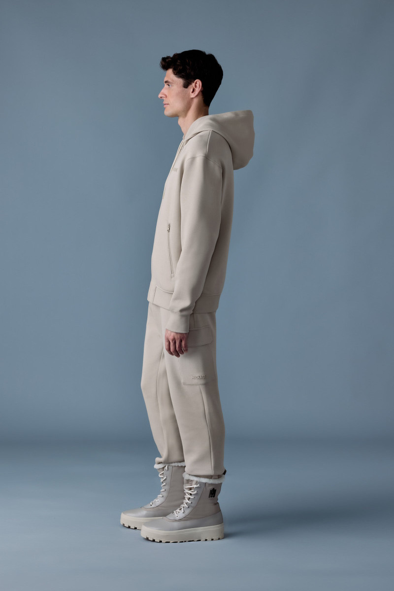 KRYSTOS Double-face Jersey zip-up hoodie 3