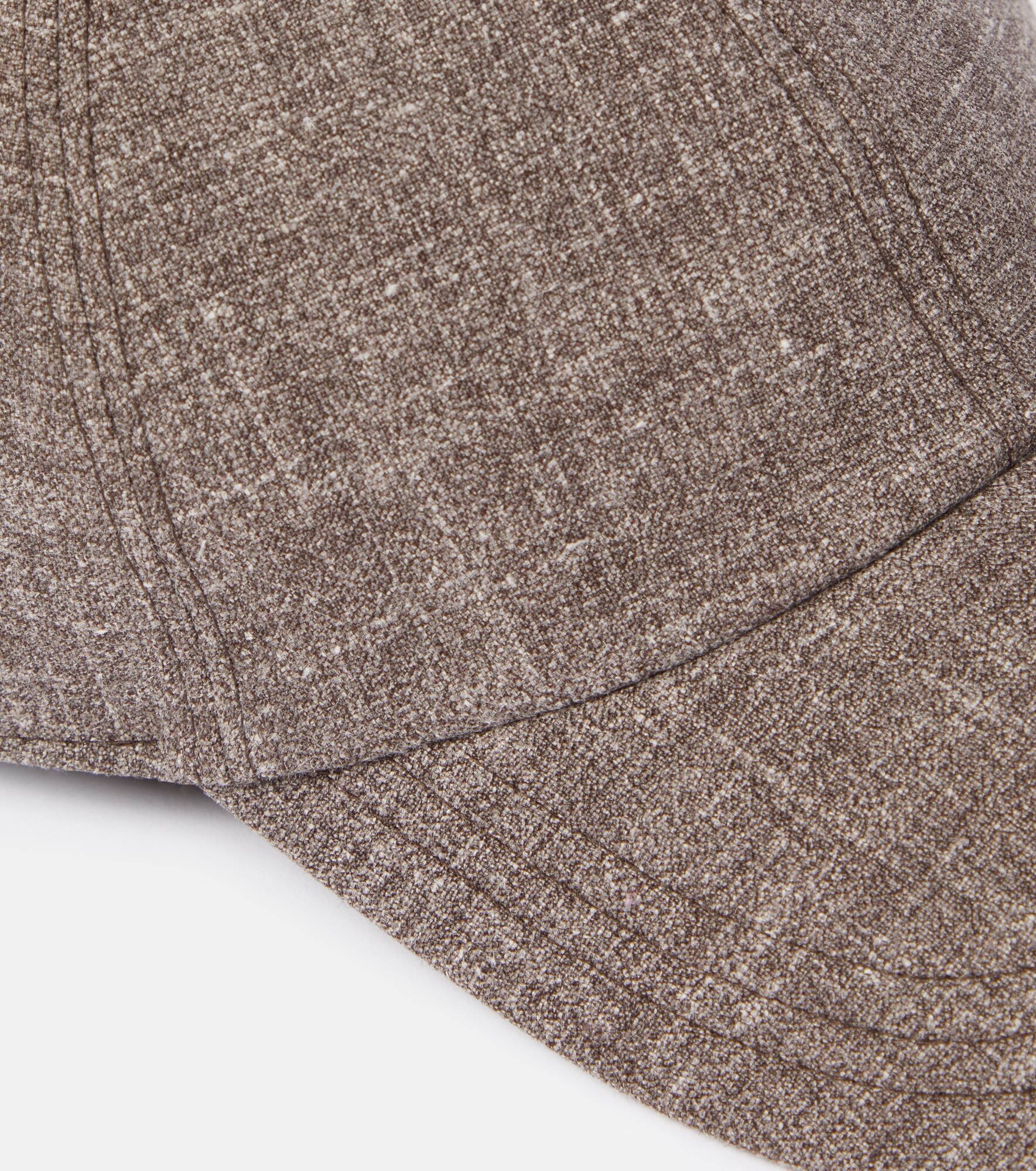 Caspian silk, linen, and wool baseball cap - 4