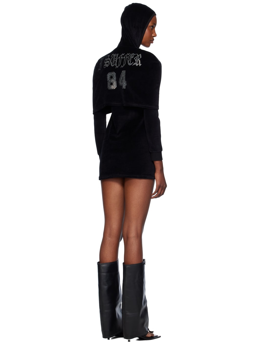 【関税込み】Ashley Williams ブラック LA ミニワンピース ASHLEY WILLIAMS Black LA Minidress | ssense | REVERSIBLE