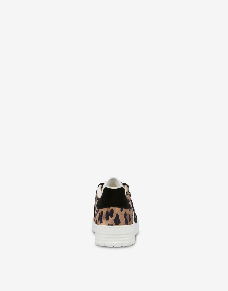 Moschino LEOPARD-PRINT STREETBALL SNEAKERS outlook