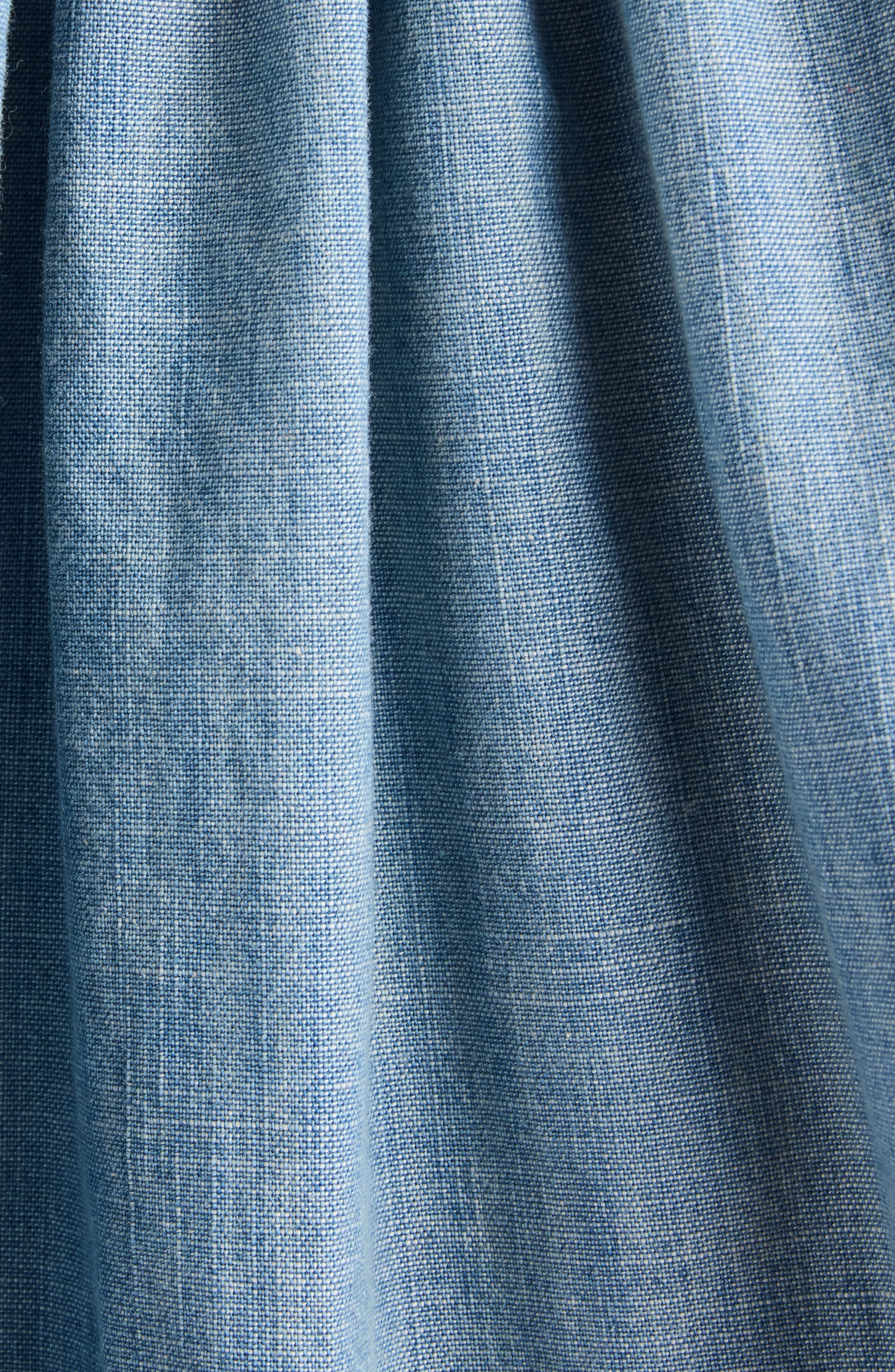 Isabel Marant Étoile Milya Ruffle Denim Button-Up Shirt in Blue at Nordstrom - 6