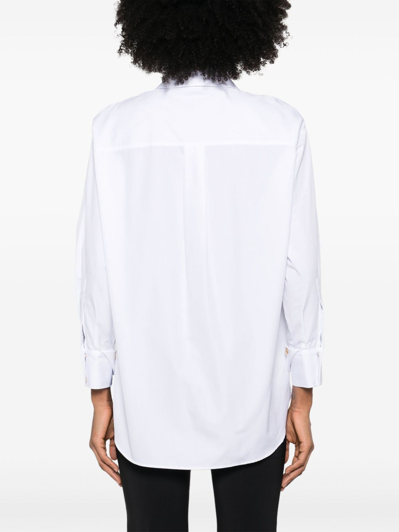 logo-embroidered poplin shirt 4