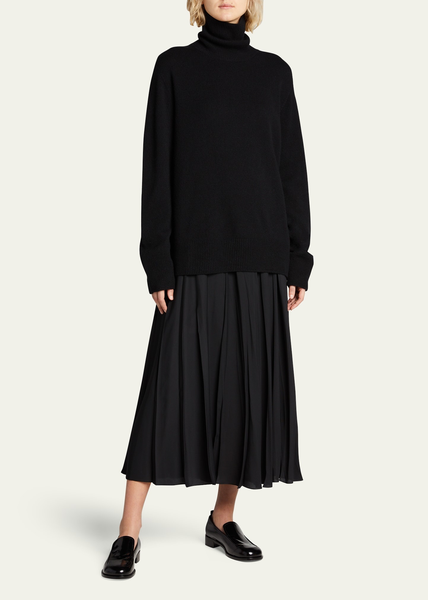 Stepny Wool-Cashmere Turtleneck Top - 2