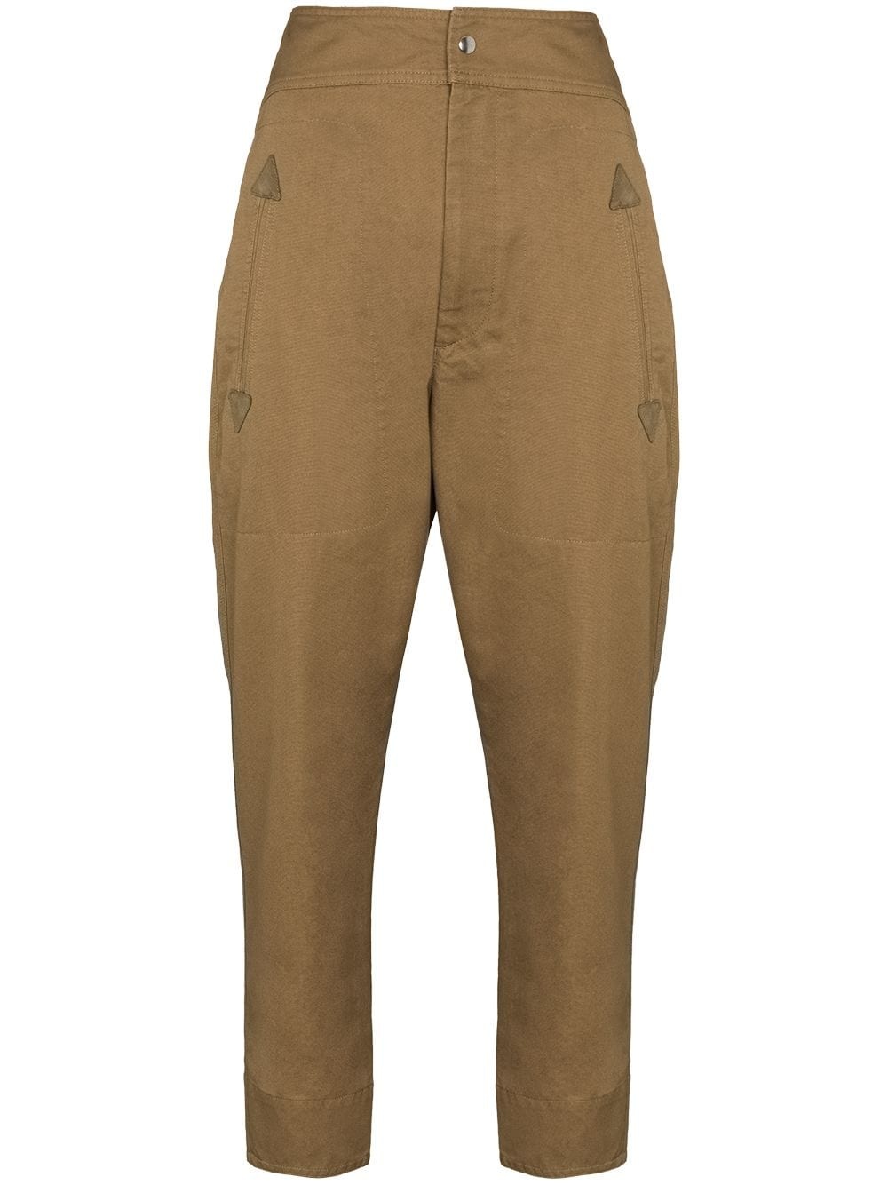 Raluniae tapered cotton trousers - 1