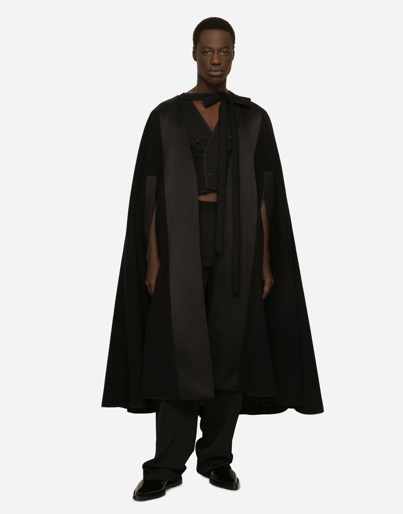 Dolce & Gabbana Double wool baize cape outlook