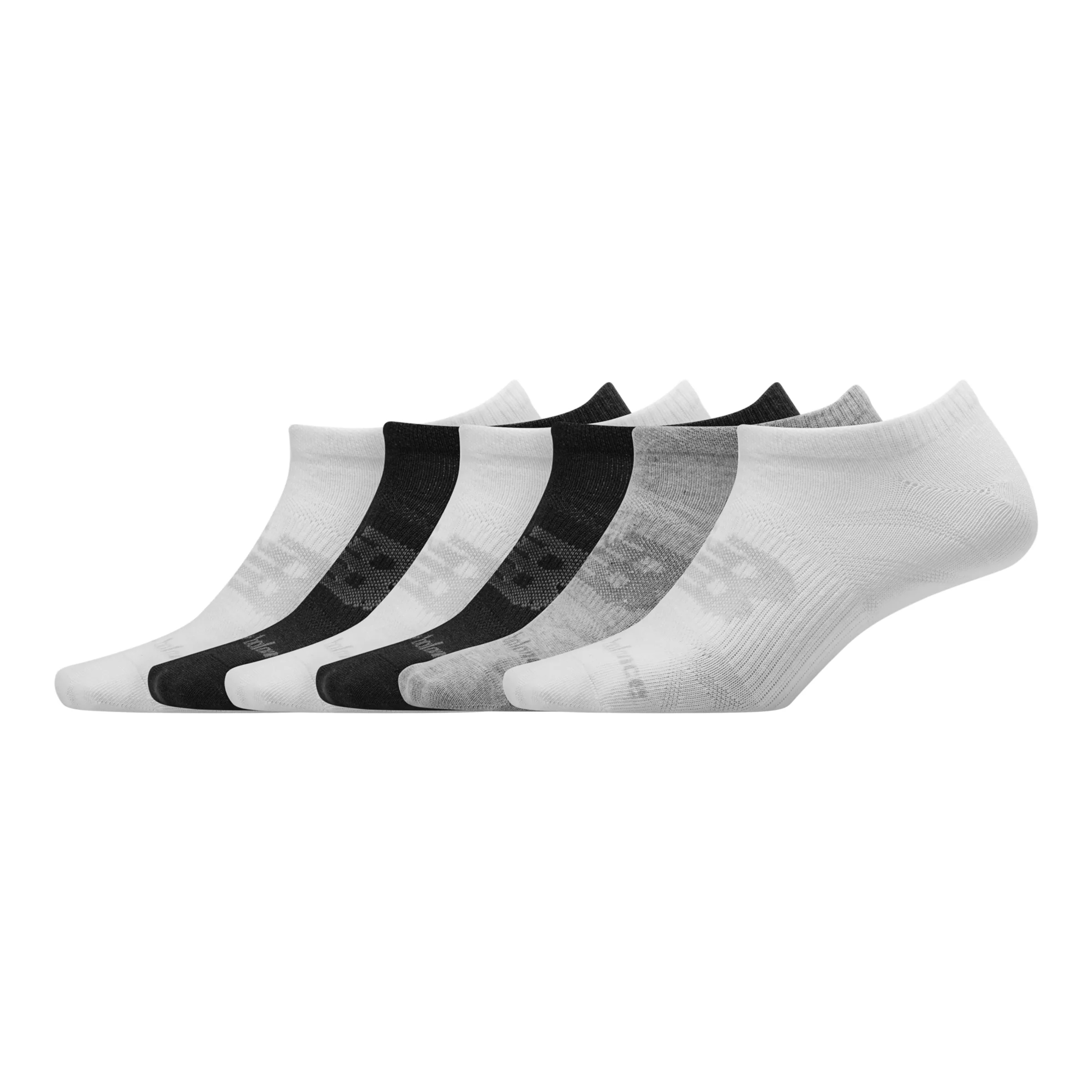 Flat Knit No Show Socks 6 Pack - 1