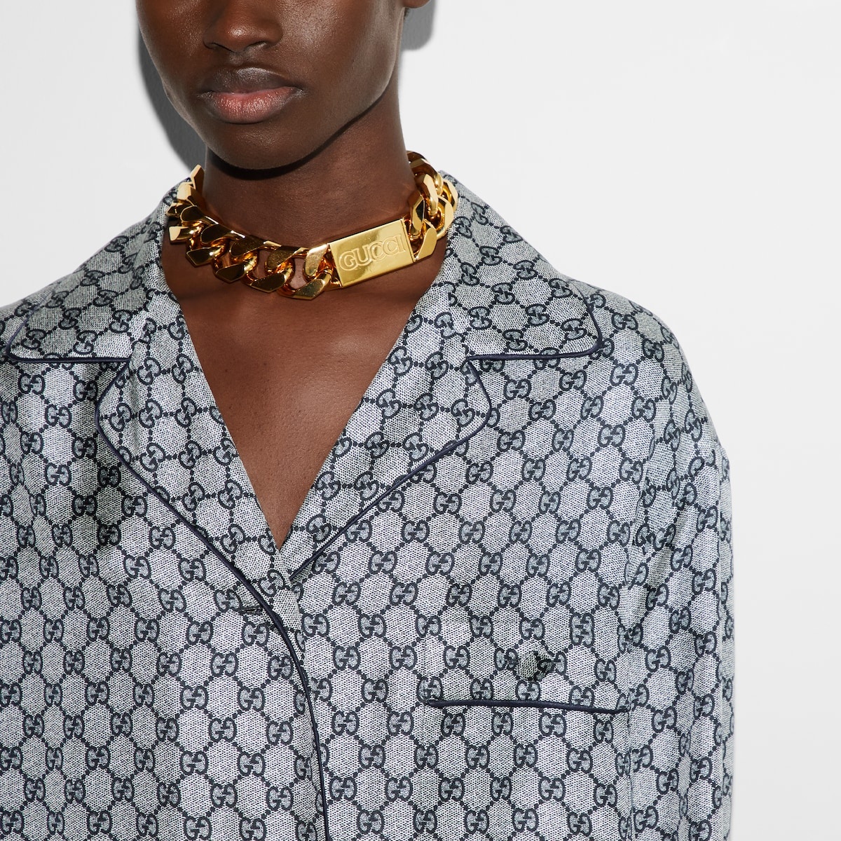 GG silk twill shirt - 5