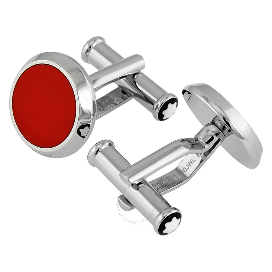 Montblanc Stainless Steel Round Cufflinks - 2