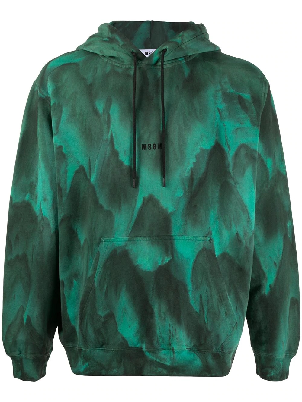 tie-dye cotton hoodie - 1