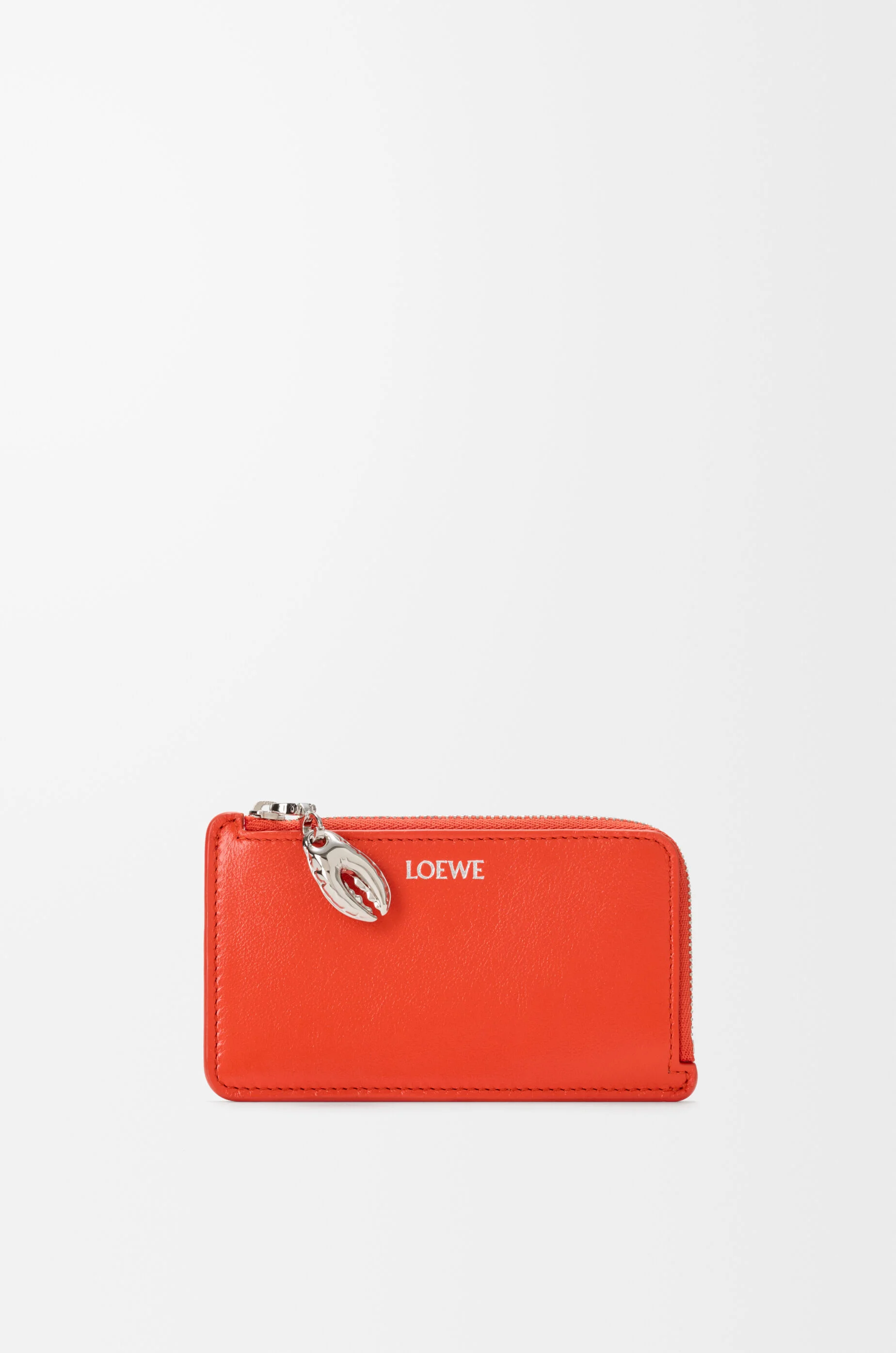 Claw coin cardholder in glossy lambskin - 1