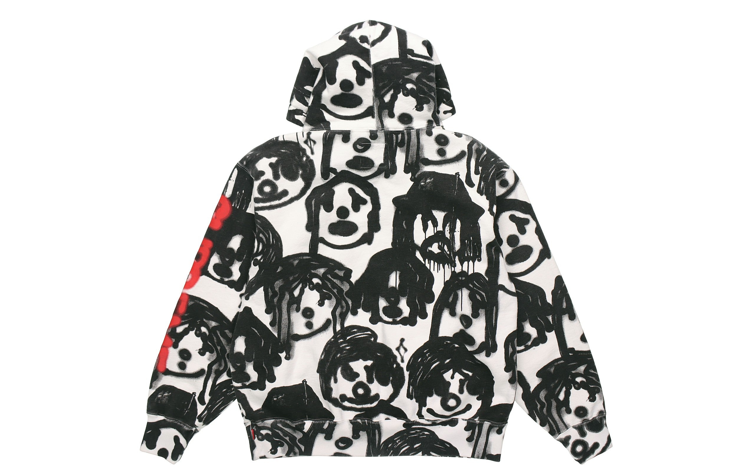 Supreme x Yohji Yamamoto Hoodie 'White Black Red' SUP-FW20-102 - 2