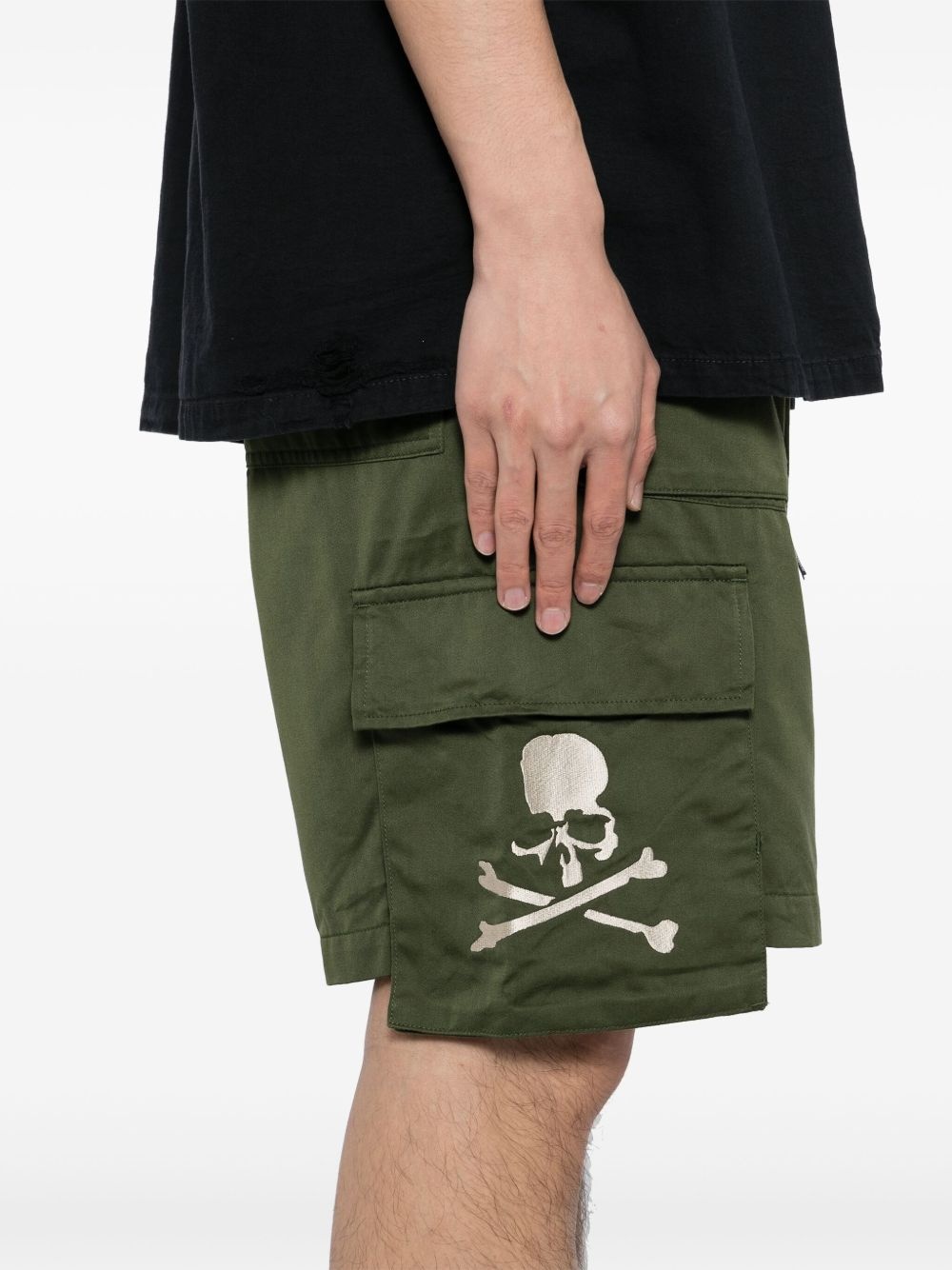 skull cargo shorts - 5