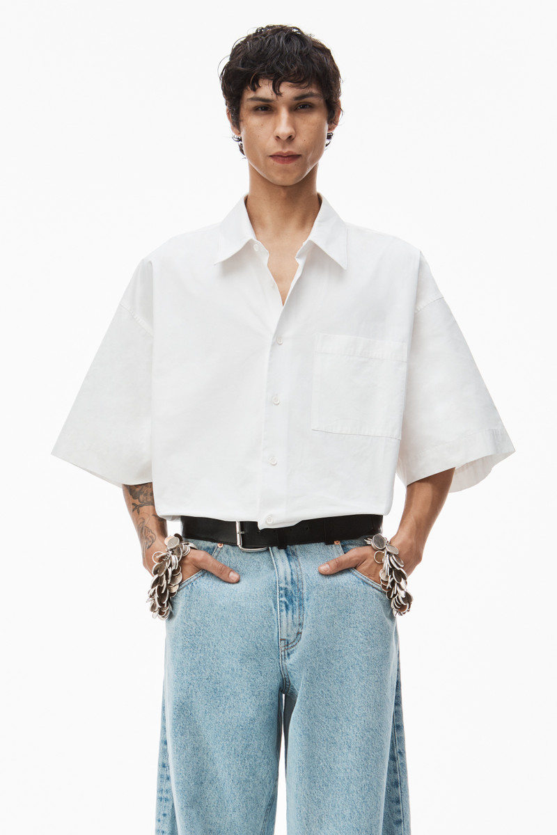 Alexander Wang short sleeve shirt in technical cotton outlook
