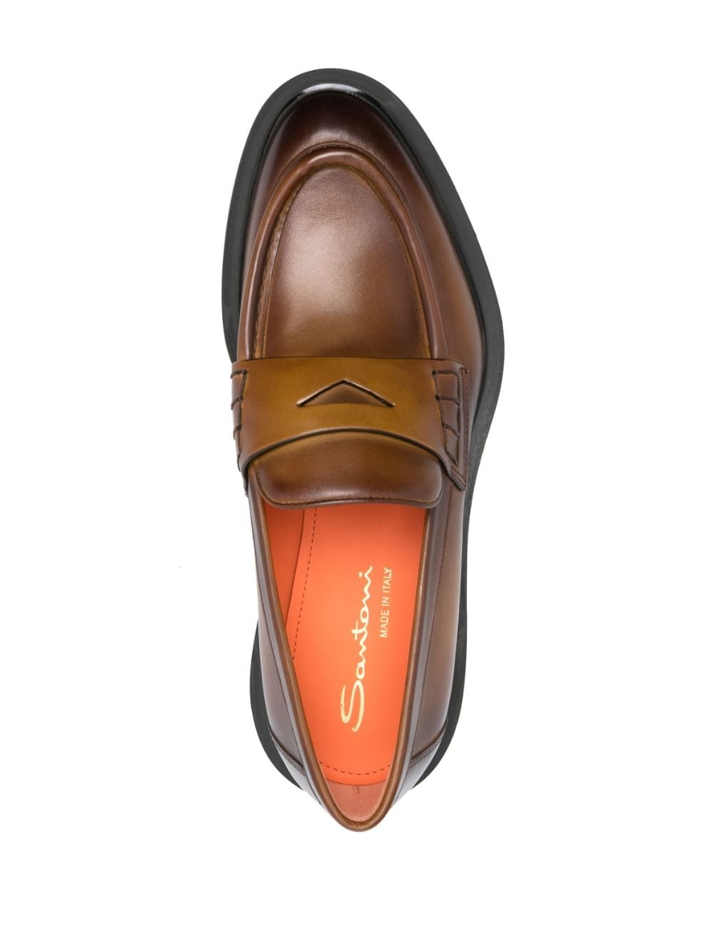 leather penny loafers - 4