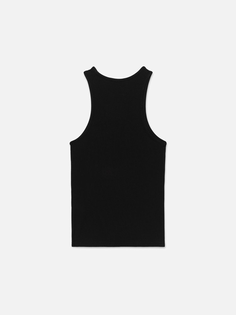 FRAME Ritz Women's Rib Tank in Black outlook