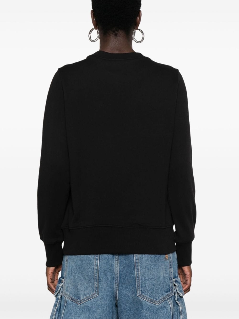 logo-print cotton sweatshirt - 4
