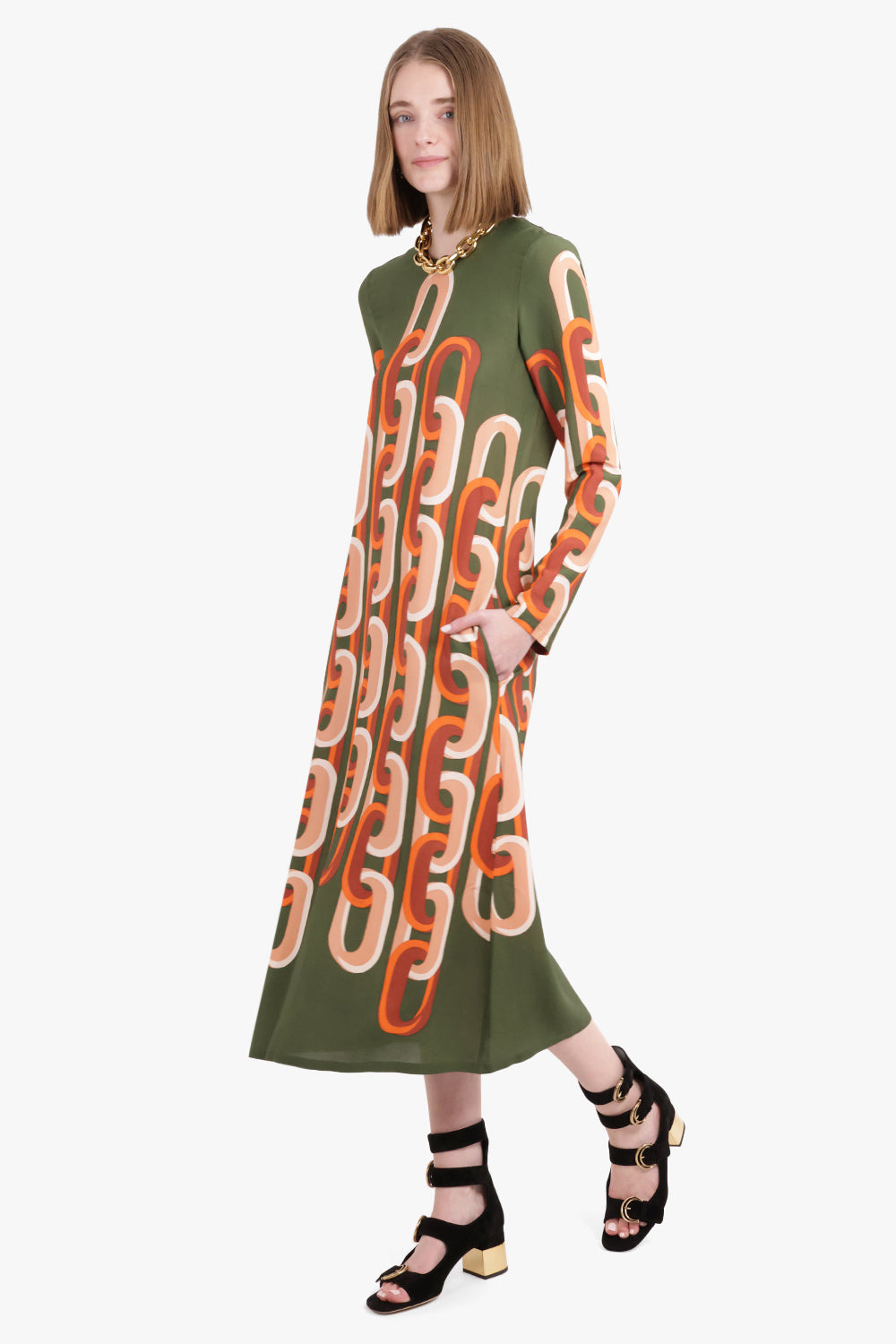 SWING PRINT L/S MAXI DRESS | PROMETHEUS PLACÉE - 2