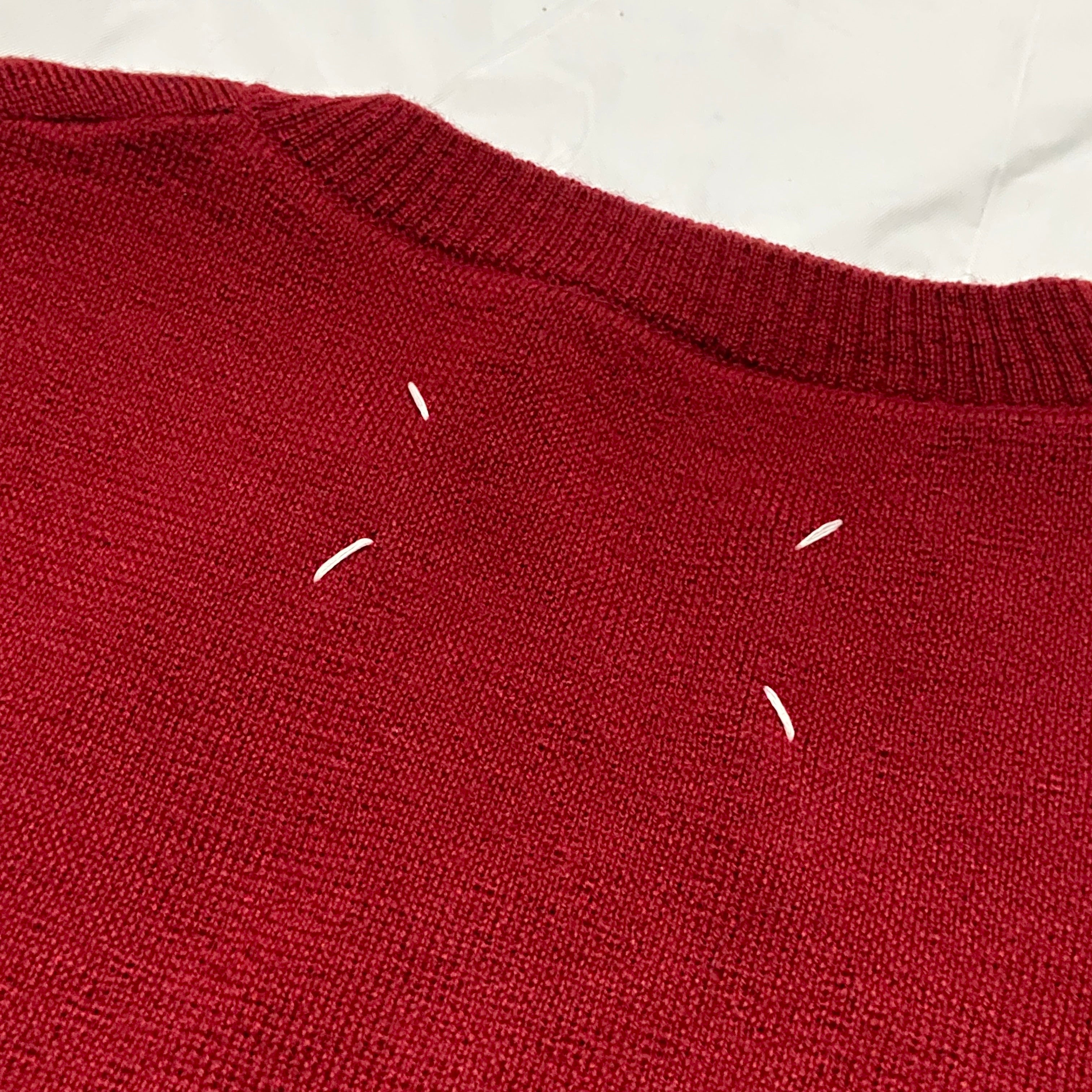 Maison Margiela fall 2021 deconstructed handstitched knit tee - 12