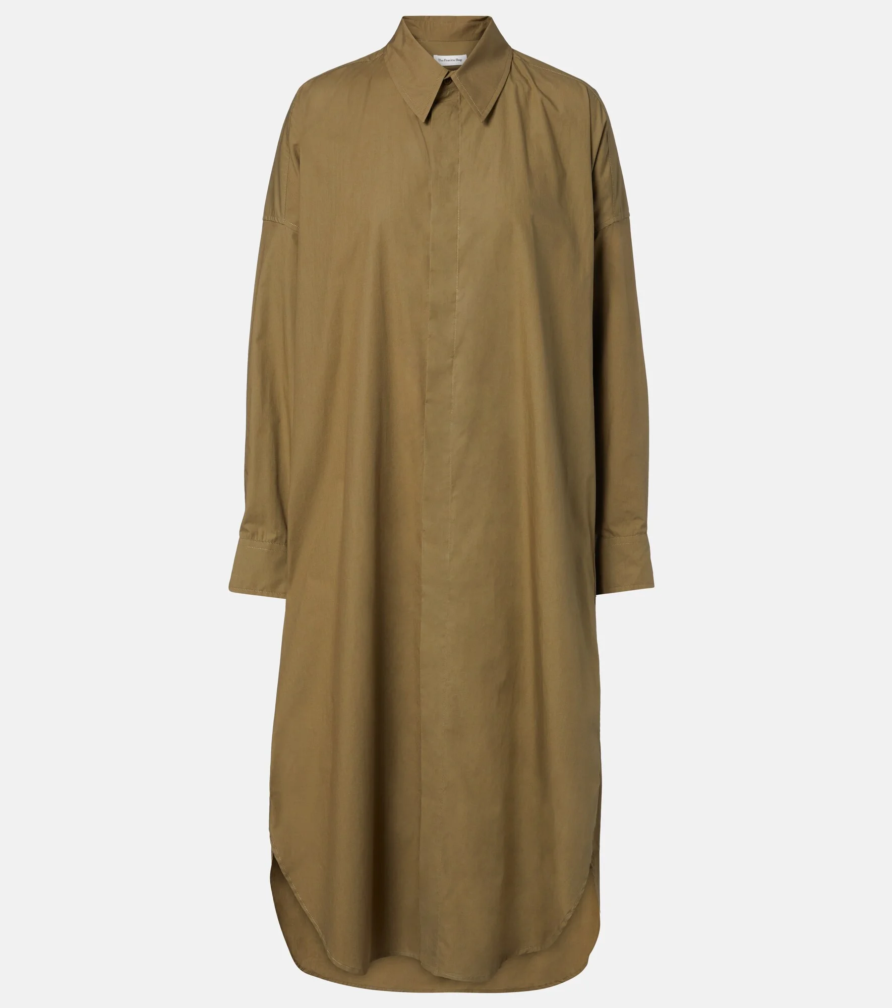 Bloom cotton poplin shirt dress - 1